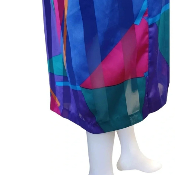 Vintage  Diamond Tea Room Cafton/Kimono Geometric One Size - Picture 6 of 10